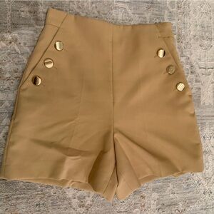 Zara Beige Short Pant